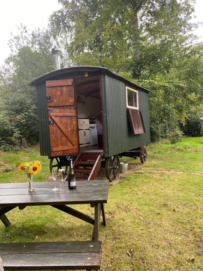 The Shepherd'S Hut - Wild Escapes Wrenbury Off Grid Glamping - Ages 12 And Over Baddiley Exterior photo